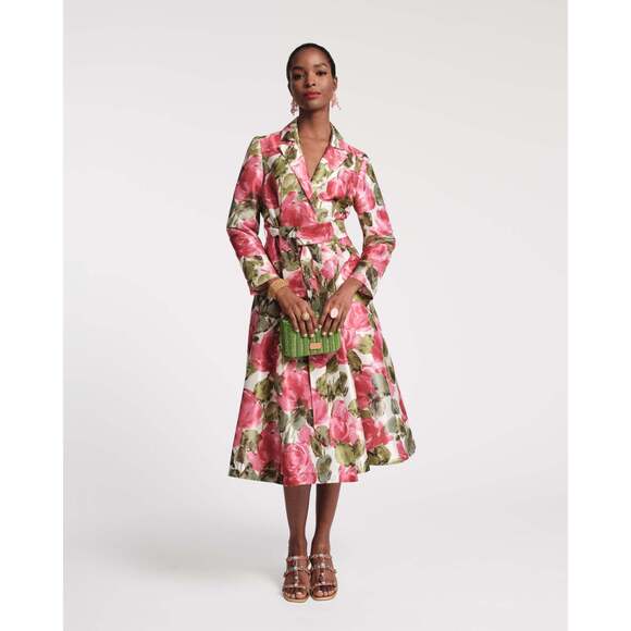 Lucille Wrap Dress - Pretty Peonies - Picture 1 of 7